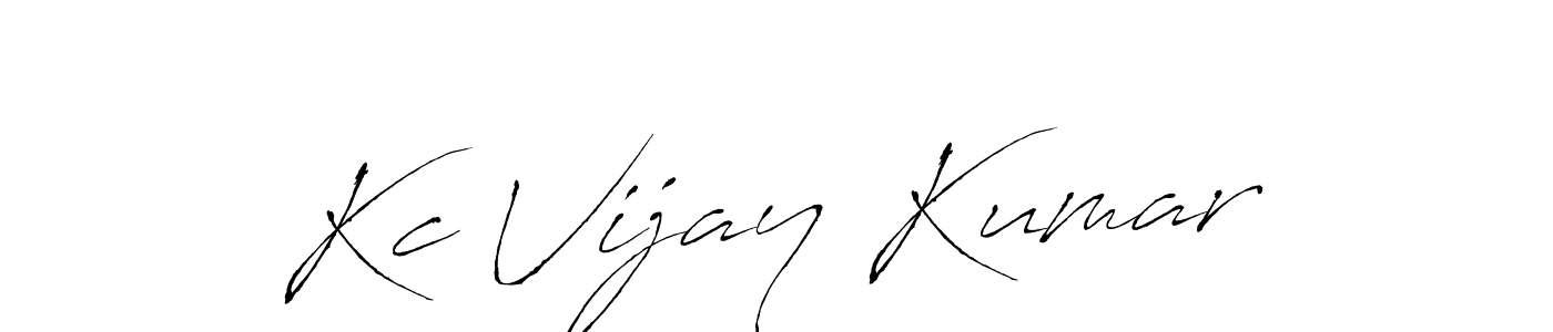 It looks lik you need a new signature style for name Kc Vijay Kumar. Design unique handwritten (Antro_Vectra) signature with our free signature maker in just a few clicks. Kc Vijay Kumar signature style 6 images and pictures png