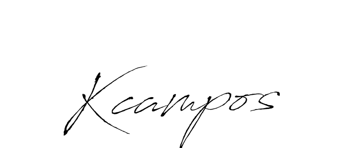 Make a beautiful signature design for name Kcampos. With this signature (Antro_Vectra) style, you can create a handwritten signature for free. Kcampos signature style 6 images and pictures png