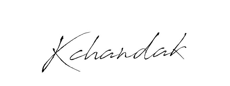 How to make Kchandak name signature. Use Antro_Vectra style for creating short signs online. This is the latest handwritten sign. Kchandak signature style 6 images and pictures png