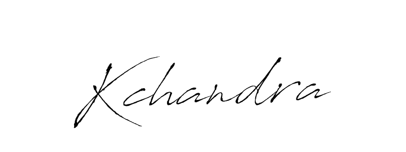 How to make Kchandra name signature. Use Antro_Vectra style for creating short signs online. This is the latest handwritten sign. Kchandra signature style 6 images and pictures png