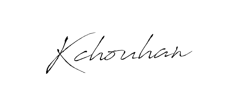 You should practise on your own different ways (Antro_Vectra) to write your name (Kchouhan) in signature. don't let someone else do it for you. Kchouhan signature style 6 images and pictures png
