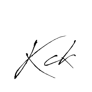 Make a beautiful signature design for name Kck. With this signature (Antro_Vectra) style, you can create a handwritten signature for free. Kck signature style 6 images and pictures png