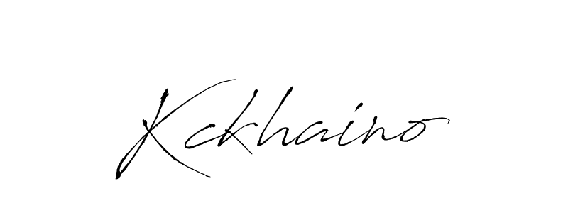 Make a beautiful signature design for name Kckhaino. With this signature (Antro_Vectra) style, you can create a handwritten signature for free. Kckhaino signature style 6 images and pictures png