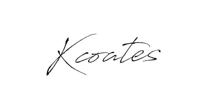 Use a signature maker to create a handwritten signature online. With this signature software, you can design (Antro_Vectra) your own signature for name Kcoates. Kcoates signature style 6 images and pictures png