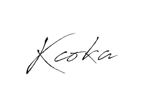 Make a beautiful signature design for name Kcoka. Use this online signature maker to create a handwritten signature for free. Kcoka signature style 6 images and pictures png