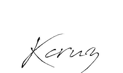 Make a beautiful signature design for name Kcruz. With this signature (Antro_Vectra) style, you can create a handwritten signature for free. Kcruz signature style 6 images and pictures png