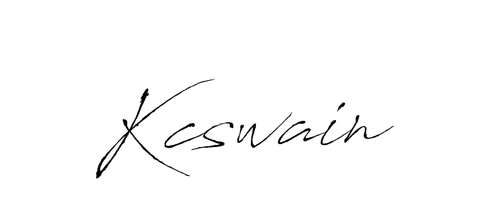 if you are searching for the best signature style for your name Kcswain. so please give up your signature search. here we have designed multiple signature styles  using Antro_Vectra. Kcswain signature style 6 images and pictures png