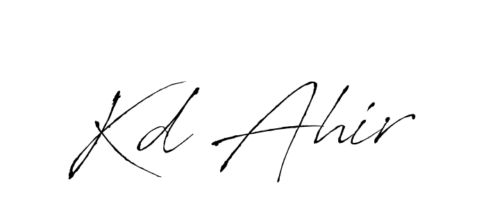 Antro_Vectra is a professional signature style that is perfect for those who want to add a touch of class to their signature. It is also a great choice for those who want to make their signature more unique. Get Kd Ahir name to fancy signature for free. Kd Ahir signature style 6 images and pictures png