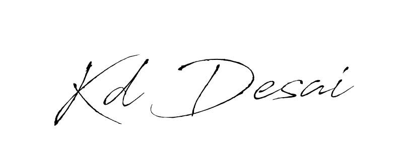 You should practise on your own different ways (Antro_Vectra) to write your name (Kd Desai) in signature. don't let someone else do it for you. Kd Desai signature style 6 images and pictures png