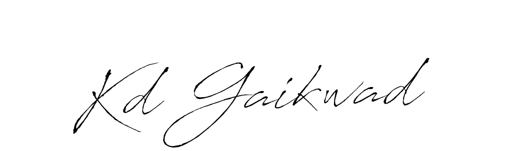 How to make Kd Gaikwad name signature. Use Antro_Vectra style for creating short signs online. This is the latest handwritten sign. Kd Gaikwad signature style 6 images and pictures png