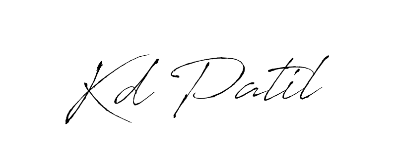 How to make Kd Patil signature? Antro_Vectra is a professional autograph style. Create handwritten signature for Kd Patil name. Kd Patil signature style 6 images and pictures png