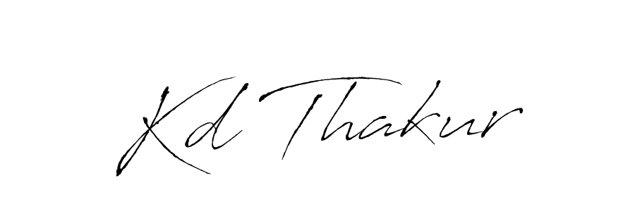 Similarly Antro_Vectra is the best handwritten signature design. Signature creator online .You can use it as an online autograph creator for name Kd Thakur. Kd Thakur signature style 6 images and pictures png