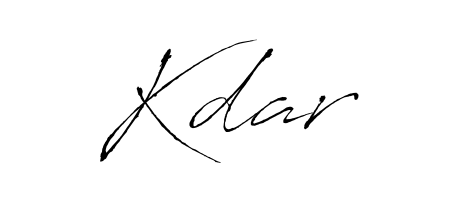 Discover how Kdar looks in an executive cursive font (Antro_Vectra). Perfect for legal documents, invoices, and certificates. Kdar signature style 6 images and pictures png