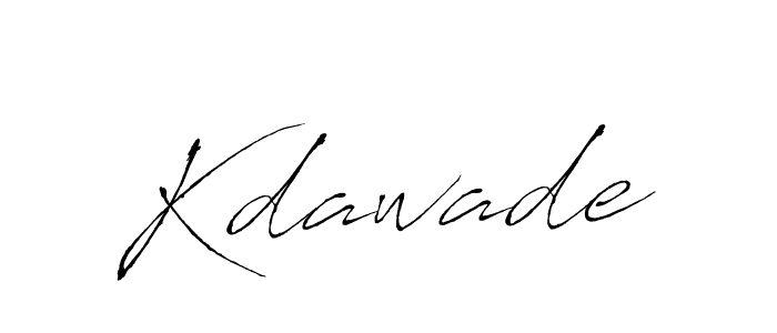 Kdawade stylish signature style. Best Handwritten Sign (Antro_Vectra) for my name. Handwritten Signature Collection Ideas for my name Kdawade. Kdawade signature style 6 images and pictures png