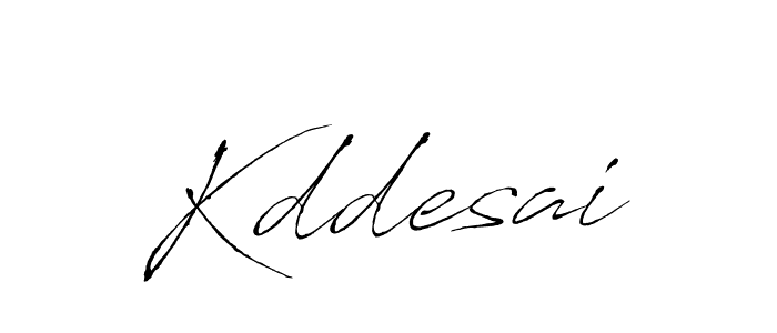 Make a beautiful signature design for name Kddesai. With this signature (Antro_Vectra) style, you can create a handwritten signature for free. Kddesai signature style 6 images and pictures png