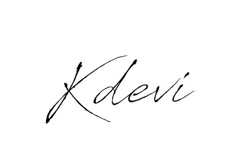 Also we have Kdevi name is the best signature style. Create professional handwritten signature collection using Antro_Vectra autograph style. Kdevi signature style 6 images and pictures png