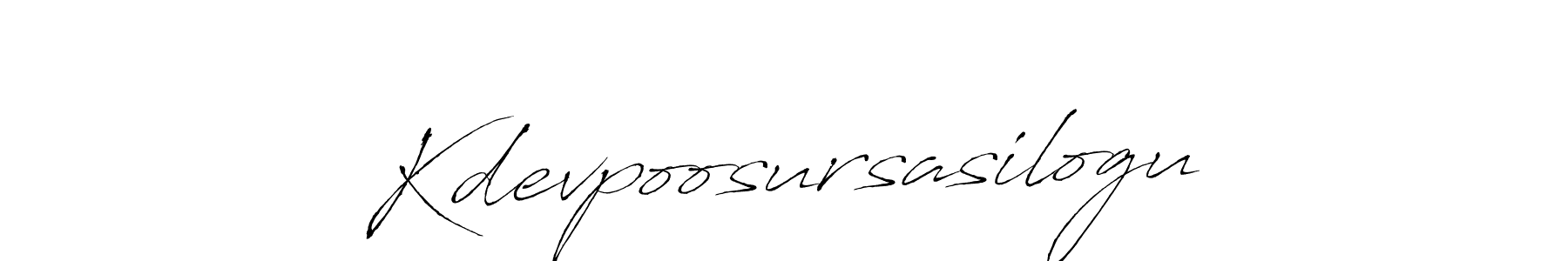 Antro_Vectra is a professional signature style that is perfect for those who want to add a touch of class to their signature. It is also a great choice for those who want to make their signature more unique. Get Kdevpoosursasilogu name to fancy signature for free. Kdevpoosursasilogu signature style 6 images and pictures png