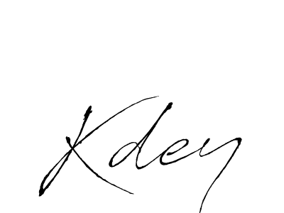 How to make Kdey signature? Antro_Vectra is a professional autograph style. Create handwritten signature for Kdey name. Kdey signature style 6 images and pictures png