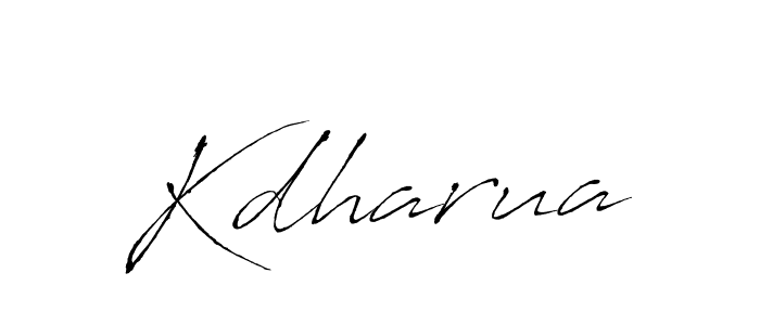 if you are searching for the best signature style for your name Kdharua. so please give up your signature search. here we have designed multiple signature styles  using Antro_Vectra. Kdharua signature style 6 images and pictures png