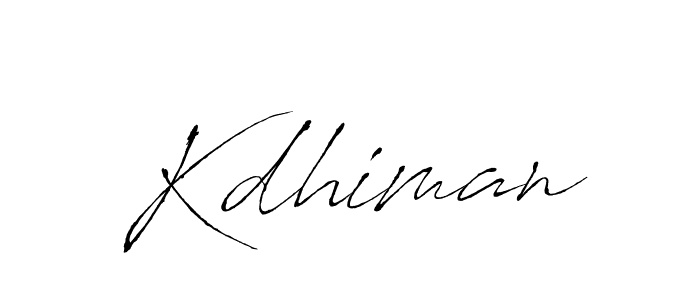 Also we have Kdhiman name is the best signature style. Create professional handwritten signature collection using Antro_Vectra autograph style. Kdhiman signature style 6 images and pictures png