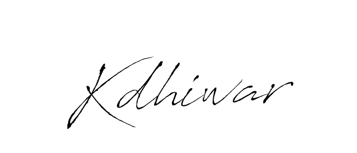 How to make Kdhiwar signature? Antro_Vectra is a professional autograph style. Create handwritten signature for Kdhiwar name. Kdhiwar signature style 6 images and pictures png