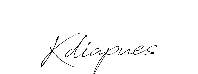 Design your own signature with our free online signature maker. With this signature software, you can create a handwritten (Antro_Vectra) signature for name Kdiapues. Kdiapues signature style 6 images and pictures png