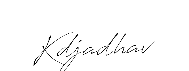 Kdjadhav stylish signature style. Best Handwritten Sign (Antro_Vectra) for my name. Handwritten Signature Collection Ideas for my name Kdjadhav. Kdjadhav signature style 6 images and pictures png