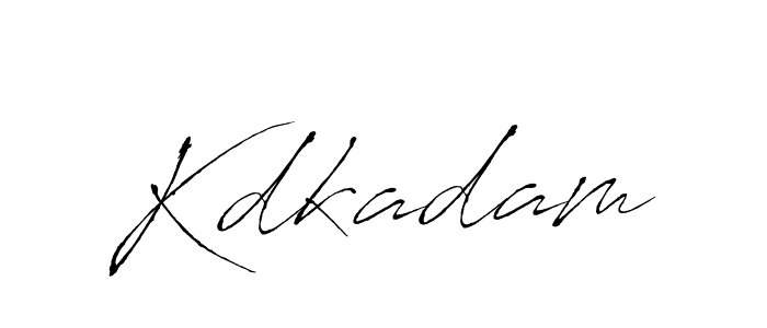 How to make Kdkadam name signature. Use Antro_Vectra style for creating short signs online. This is the latest handwritten sign. Kdkadam signature style 6 images and pictures png