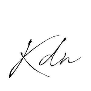 You should practise on your own different ways (Antro_Vectra) to write your name (Kdn) in signature. don't let someone else do it for you. Kdn signature style 6 images and pictures png