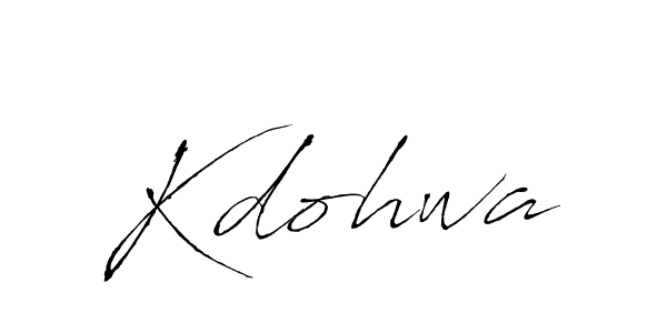 How to make Kdohwa signature? Antro_Vectra is a professional autograph style. Create handwritten signature for Kdohwa name. Kdohwa signature style 6 images and pictures png