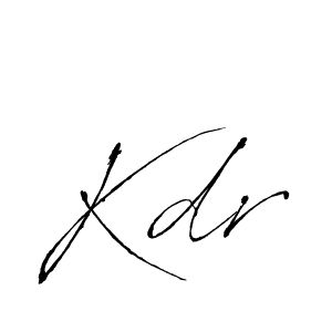 Use a signature maker to create a handwritten signature online. With this signature software, you can design (Antro_Vectra) your own signature for name Kdr. Kdr signature style 6 images and pictures png