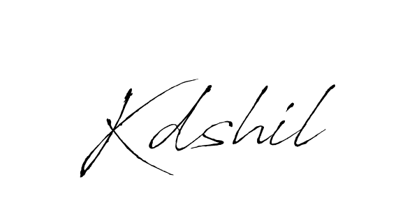 Use a signature maker to create a handwritten signature online. With this signature software, you can design (Antro_Vectra) your own signature for name Kdshil. Kdshil signature style 6 images and pictures png