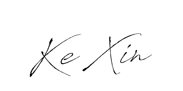 How to make Ke Xin signature? Antro_Vectra is a professional autograph style. Create handwritten signature for Ke Xin name. Ke Xin signature style 6 images and pictures png