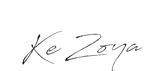 The best way (Antro_Vectra) to make a short signature is to pick only two or three words in your name. The name Ke Zoya include a total of six letters. For converting this name. Ke Zoya signature style 6 images and pictures png