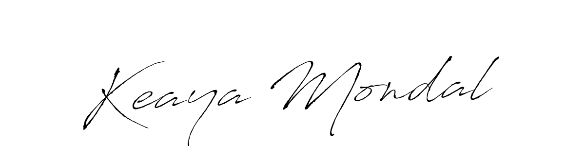 Create a beautiful signature design for name Keaya Mondal. With this signature (Antro_Vectra) fonts, you can make a handwritten signature for free. Keaya Mondal signature style 6 images and pictures png