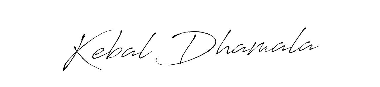 Create a beautiful signature design for name Kebal Dhamala. With this signature (Antro_Vectra) fonts, you can make a handwritten signature for free. Kebal Dhamala signature style 6 images and pictures png