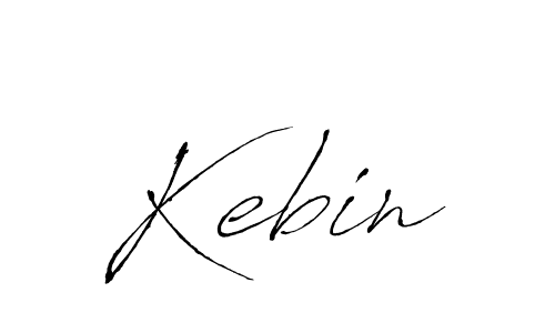 Use a signature maker to create a handwritten signature online. With this signature software, you can design (Antro_Vectra) your own signature for name Kebin. Kebin signature style 6 images and pictures png
