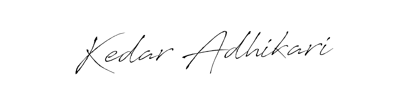 Also we have Kedar Adhikari name is the best signature style. Create professional handwritten signature collection using Antro_Vectra autograph style. Kedar Adhikari signature style 6 images and pictures png