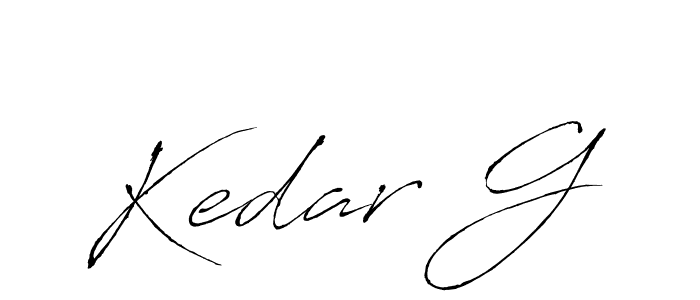 Make a beautiful signature design for name Kedar G. With this signature (Antro_Vectra) style, you can create a handwritten signature for free. Kedar G signature style 6 images and pictures png