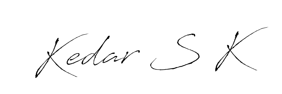 Kedar S K stylish signature style. Best Handwritten Sign (Antro_Vectra) for my name. Handwritten Signature Collection Ideas for my name Kedar S K. Kedar S K signature style 6 images and pictures png