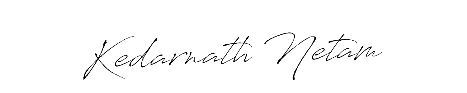 Design your own signature with our free online signature maker. With this signature software, you can create a handwritten (Antro_Vectra) signature for name Kedarnath Netam. Kedarnath Netam signature style 6 images and pictures png