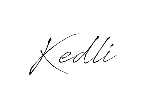 Create a beautiful signature design for name Kedli. With this signature (Antro_Vectra) fonts, you can make a handwritten signature for free. Kedli signature style 6 images and pictures png