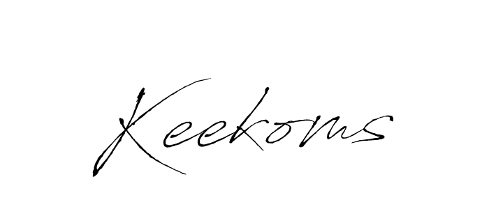 Antro_Vectra is a professional signature style that is perfect for those who want to add a touch of class to their signature. It is also a great choice for those who want to make their signature more unique. Get Keekoms name to fancy signature for free. Keekoms signature style 6 images and pictures png