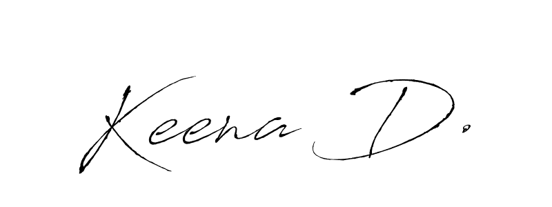 Design your own signature with our free online signature maker. With this signature software, you can create a handwritten (Antro_Vectra) signature for name Keena D.. Keena D. signature style 6 images and pictures png