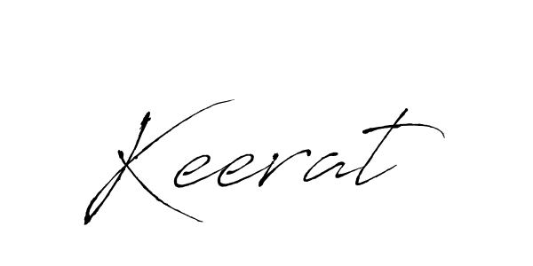 Make a beautiful signature design for name Keerat. With this signature (Antro_Vectra) style, you can create a handwritten signature for free. Keerat signature style 6 images and pictures png