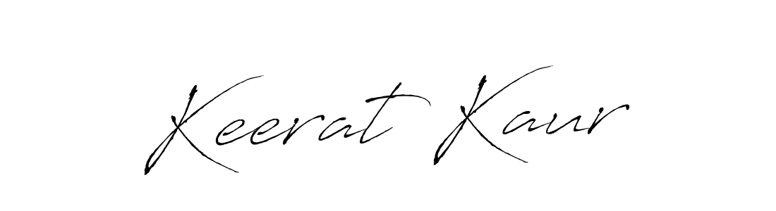 Design your own signature with our free online signature maker. With this signature software, you can create a handwritten (Antro_Vectra) signature for name Keerat Kaur. Keerat Kaur signature style 6 images and pictures png