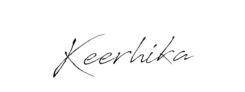 Create a beautiful signature design for name Keerhika. With this signature (Antro_Vectra) fonts, you can make a handwritten signature for free. Keerhika signature style 6 images and pictures png