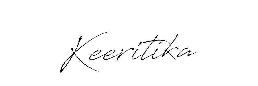 Create a beautiful signature design for name Keeritika. With this signature (Antro_Vectra) fonts, you can make a handwritten signature for free. Keeritika signature style 6 images and pictures png