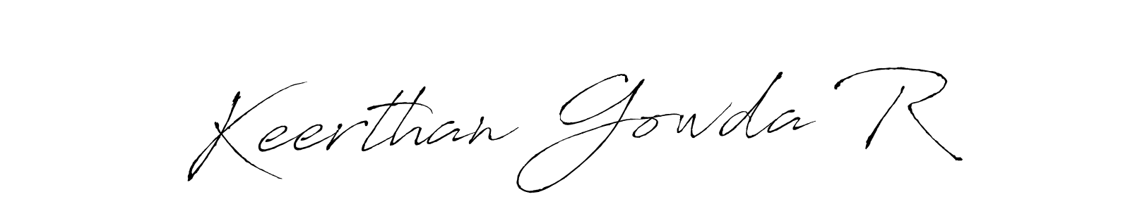 Make a short Keerthan Gowda R signature style. Manage your documents anywhere anytime using Antro_Vectra. Create and add eSignatures, submit forms, share and send files easily. Keerthan Gowda R signature style 6 images and pictures png