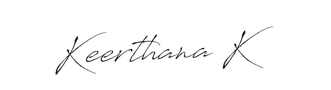 This is the best signature style for the Keerthana K name. Also you like these signature font (Antro_Vectra). Mix name signature. Keerthana K signature style 6 images and pictures png